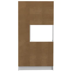 Küchenschrank Louise für Mikrowelle - weiß/Eiche