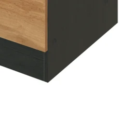 Held Küchenschrank Sorrella 50cm 1 Tür und 1 Schublade - Eiche/Graphit