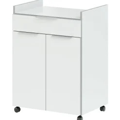 Küchenschrank Urbain mit Rädern - weiß