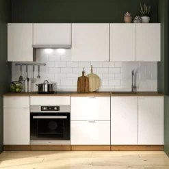 Gautier - Gami Küchenset Eden | Geräte nicht inbegriffen | Design Helvezia Oak