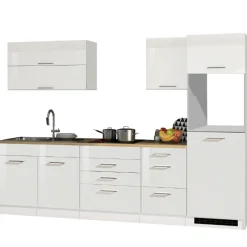 Held Küchenset Mailand | Geräte nicht enthalten | High Glossy White