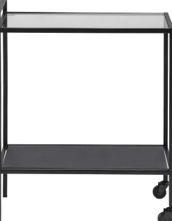 Küchenwagen Dover 60cm - schwarz