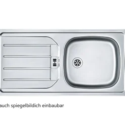 Held Küchenzeile in L-Form Sorrella 210cm mit Platz für Backofen und Geschirrspüler - anthrazit/ocker
