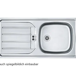 Held Küchenzeile in L-Form Sorrella 210cm mit Platz für Backofen und Geschirrspüler - Eiche