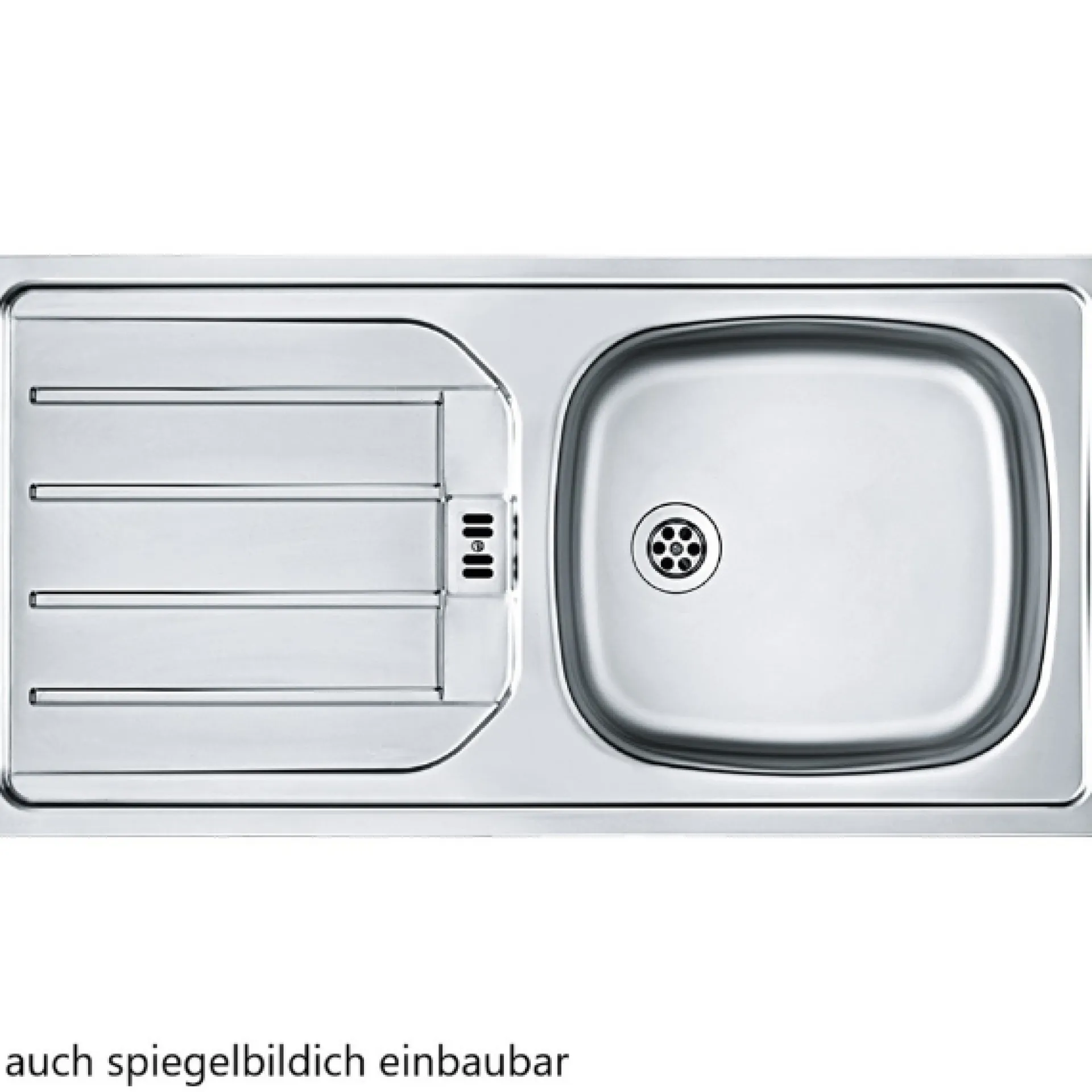 Held Küchenzeile in L-Form Sorrella 270cm mit Backofen, Geschirrspüler und Kühlschrank - weiß/Eiche