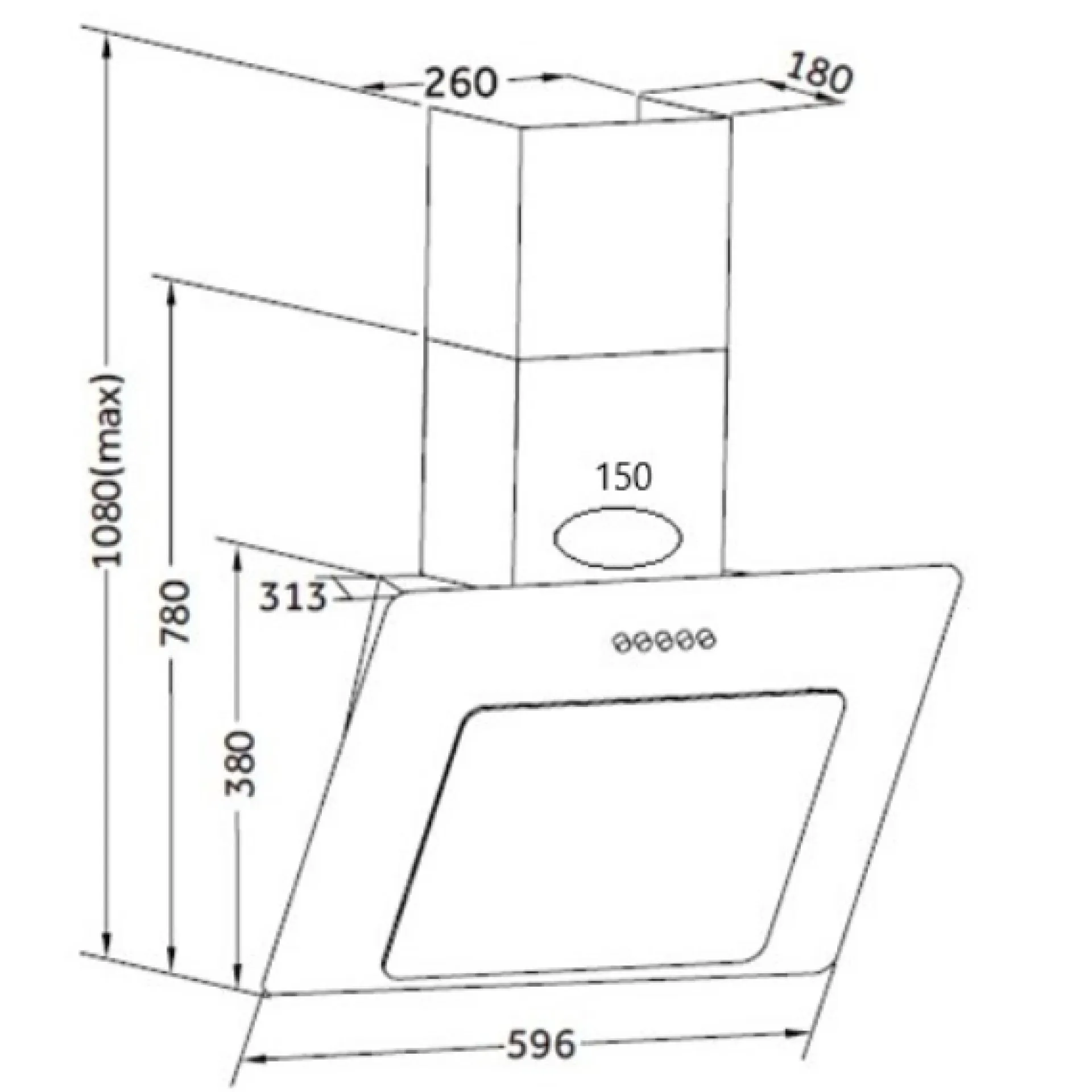 Held Küchenzeile Ragnar 290cm mit Backofen und Kühlschrank - Hochglanz
