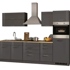 Held Küchenzeile Ragnar 290cm mit Backofen - Hochglanz