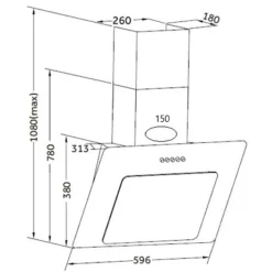 Held Küchenzeile Ragnar 330cm mit Backofen, Mikrowelle und Kühlschrank - Hochglanz weiß