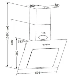 Held Küchenzeile Ragnar 300cm mit Geschirrspüler, Backofen und Kühlschrank - Hochglanz