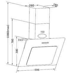 Held Küchenzeile Ragnar 330cm mit Geschirrspüler, Backofen und Kühlschrank - hochglänzend weiß