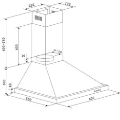 Held Küchenzeile Ragnar 360cm mit Kühl-Gefrierkombination, Backofen und Geschirrspüler - Hochglanz