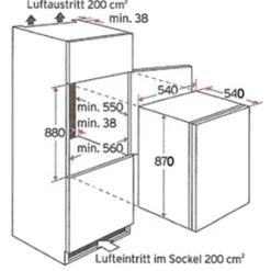 Held Küchenzeile Ragnar 270cm mit Mikrowelle, Kühlschrank und Backofen - Hochglanz weiß
