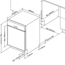Held Küchenzeile Ragnar 340cm mit Platz für Backofen, Mikrowelle, Geschirrspüler und Kühlschrank - Hochglanz