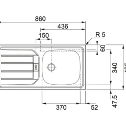 Held Küchenzeile Sorrella 210cm mit Platz für Backofen - Eiche