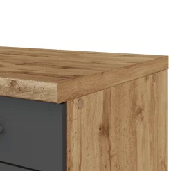 Held Küchenzeile Sorrella 210cm mit Platz für Geschirrspüler und Backofen - anthrazit/ocker