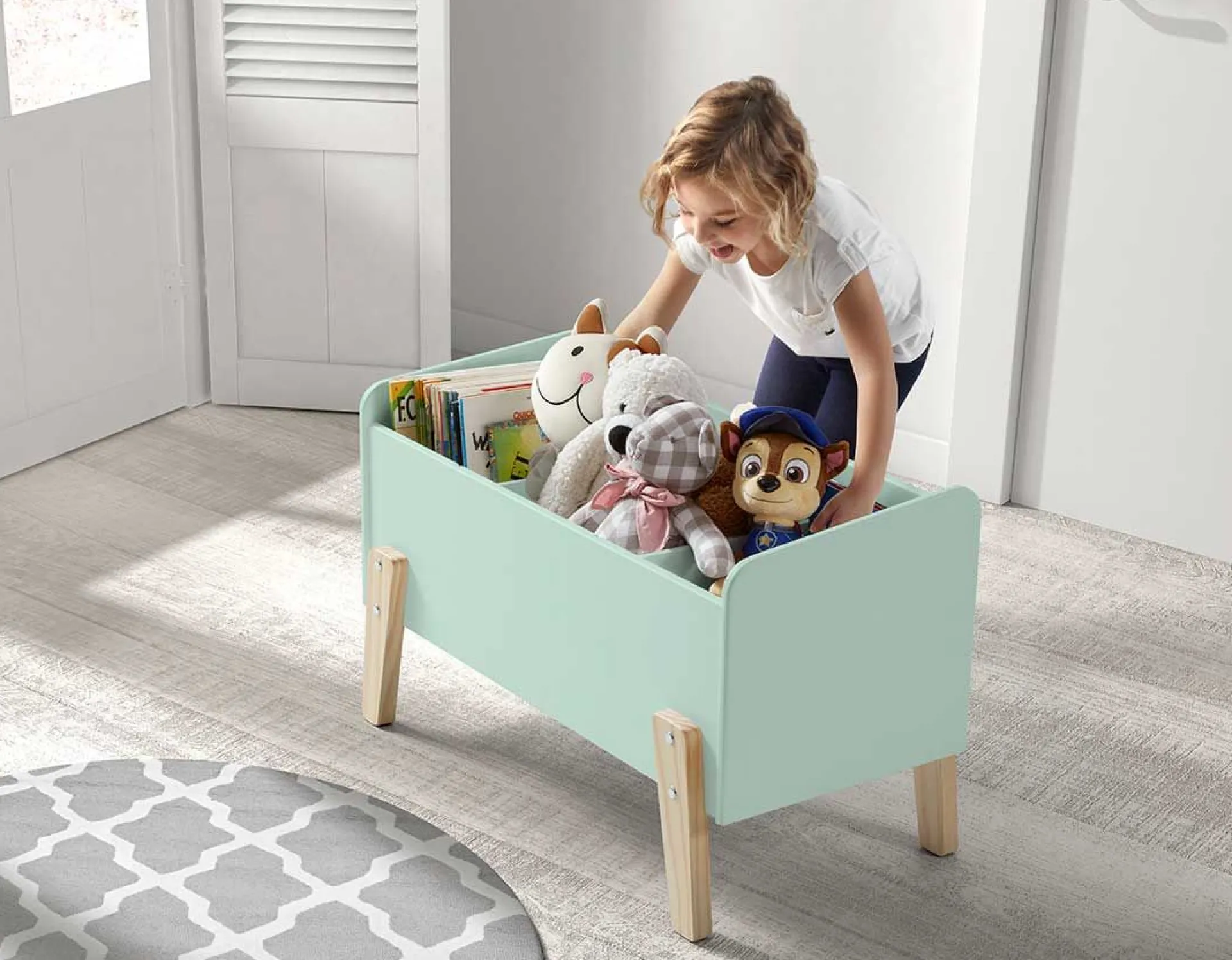 Kinder Vipack Kiddy Spielzeugkiste - mint