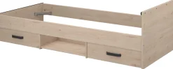 Kinderbett Alma 90x200 mit Stauraum - eichendekor