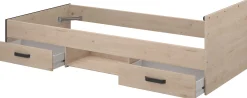 Kinderbett Alma 90x200 mit Stauraum - eichendekor