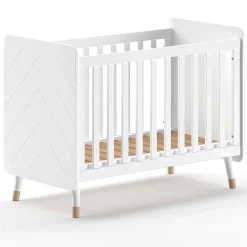 Kinderbett Billy - 60x120x93 cm - Satinweiß