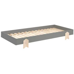 Kinderbett Modulo arrow 90x200 stapelbar 2er-Set - anthrazit/Kieferholz