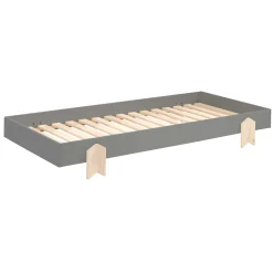 Kinderbett Modulo arrow 90x200 stapelbar 3er-Set - anthrazit/Kieferholz