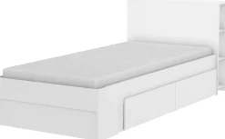 Kinderbett Orphee - 90x200cm - mit Stauraum - weiß