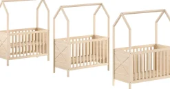Kinderbett Scottie - 60x120cm - verstellbarer Lattenrost - massives Kiefernholz