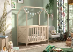 Kinderbett Scottie - 60x120cm - verstellbarer Lattenrost - massives Kiefernholz