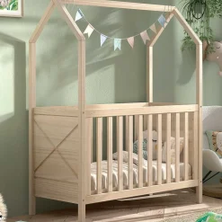 Kinderbett Scottie - 60x120cm - verstellbarer Lattenrost - massives Kiefernholz