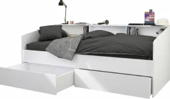 Kinderbett Sleep 90x200cm mit Bettkästen - weiß
