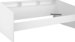 Kinderbett Sleep 90x200cm mit Stauraum - weiß/Eiche Dekor