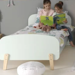 Kinder Vipack Kinderbett 90x200 cm mit Lattenrost und Nachttisch Kiddy-mint