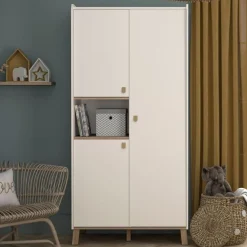 Kindergarderobe Aaron | 94 x 58 x 194 cm | Weiß