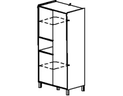 Kindergarderobe Aaron | 94 x 58 x 194 cm | Weiß