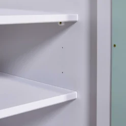 Kindergarderobe Prati Salvia | 92 x 59,5 x 205 | Spanplatte Holz | Mehrfarbig