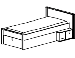 Kinder- und Jugendbett mit Stauraum Lugano | 90 x 200 cm | Artisan Oak Design