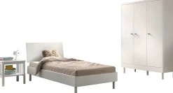 Kinder Vipack Kinderzimmer Forrest: Nachttisch, Bett 90x200, Kleiderschrank - buche