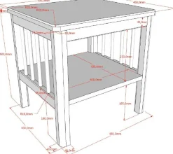 Kinder Vipack Kinderzimmer Forrest: Nachttisch, Bett 90x200, Kleiderschrank - buche