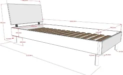Kinder Vipack Kinderzimmer Forrest: Nachttisch, Bett 90x200, Kleiderschrank, Kommode - buche