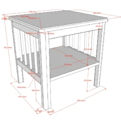 Kinder Vipack Kinderzimmer Forrest: Nachttisch, Bett 90x200, Kleiderschrank, Regal - buche