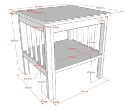 Kinder Vipack Kinderzimmer Forrest: Nachttisch, Bett 90x200, Kleiderschrank - buche