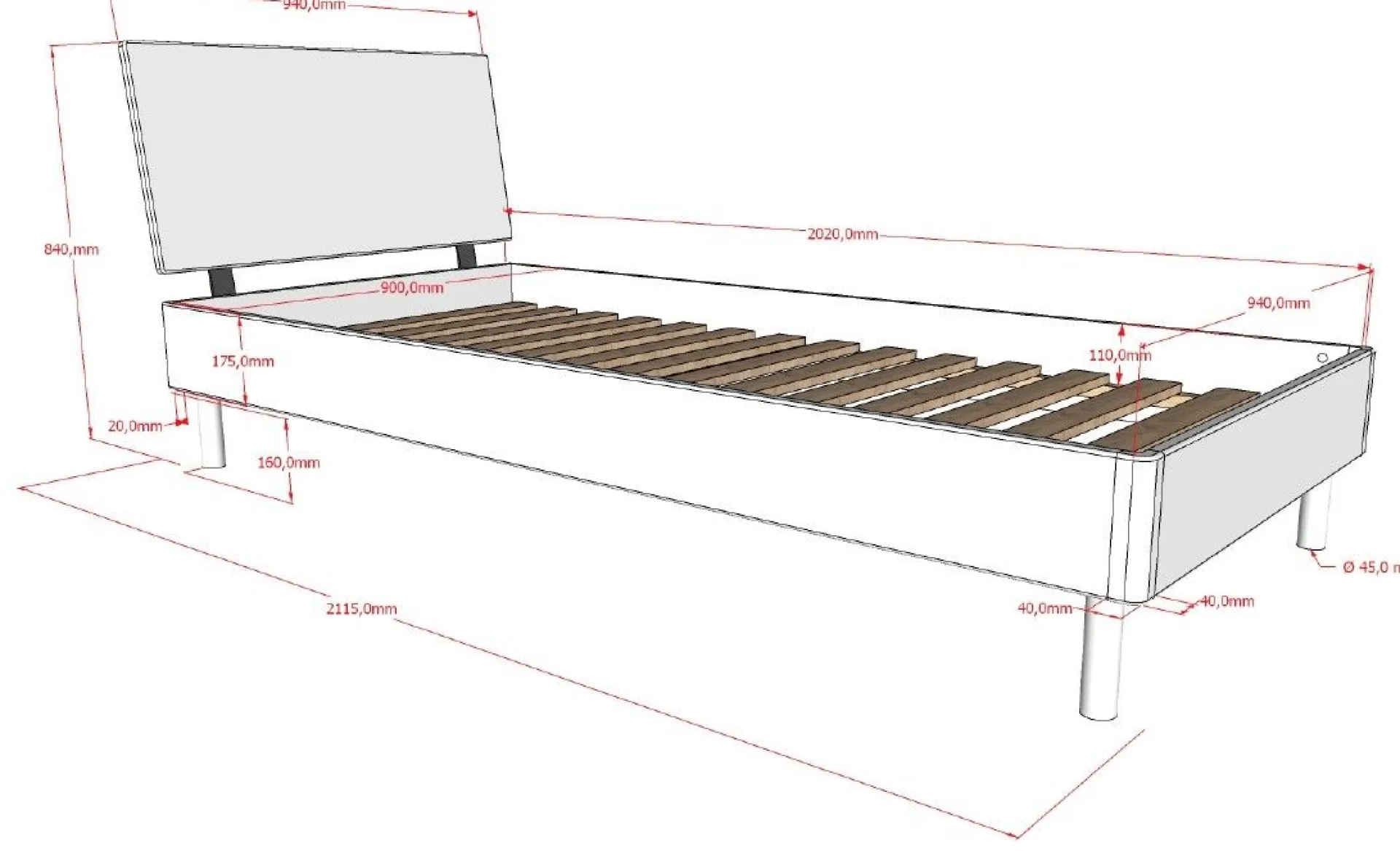 Kinder Vipack Kinderzimmer Forrest: Nachttisch, Bett 90x200, Schreibtisch - buche