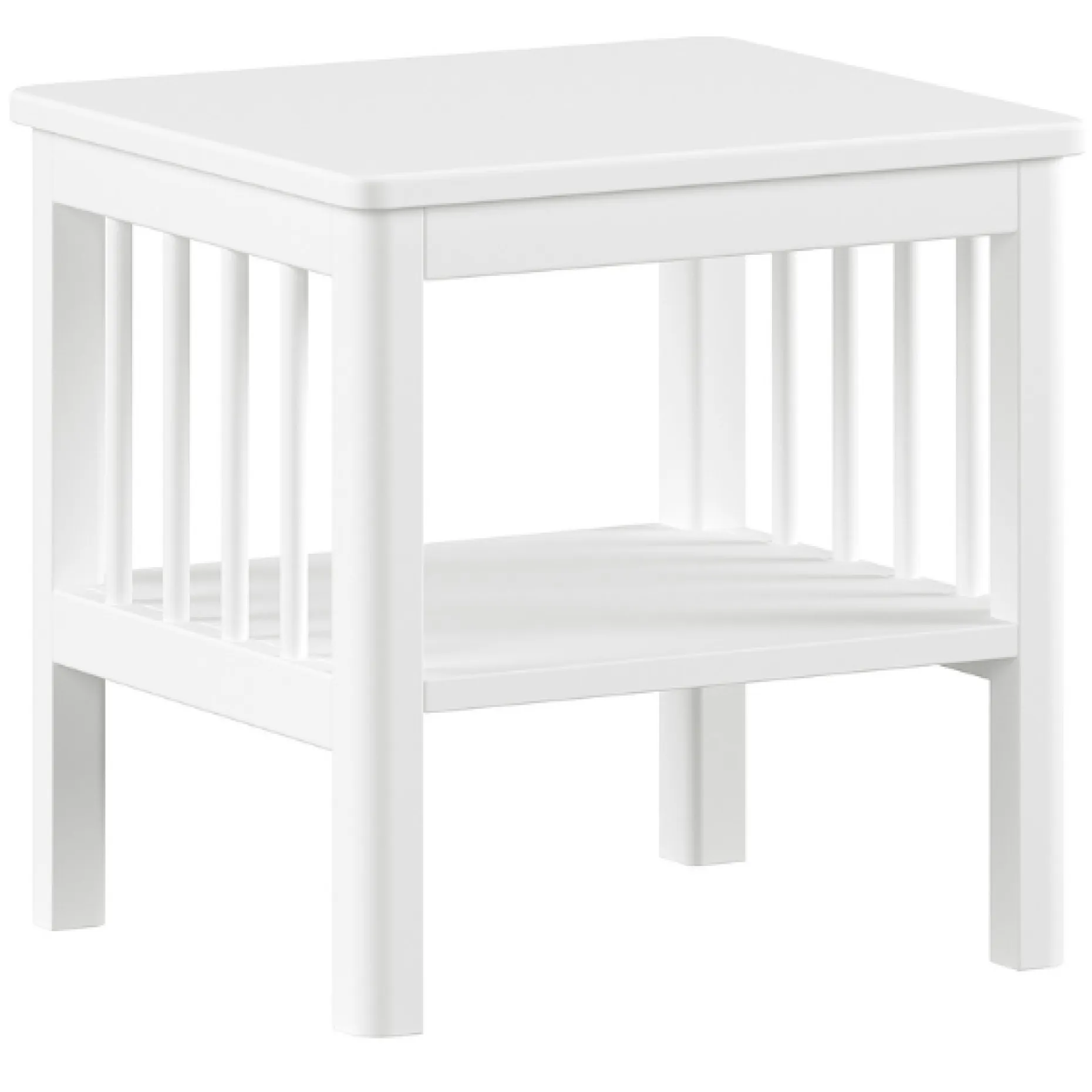 Kinderzimmer Forrest: Nachttisch, Bett 90x200 - Weißbuche