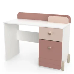 Kinder CBA Kinderzimmer Janne: Bett 90x200cm, Nachttisch, Kommode, Kleiderschrank, Schreibtisch - /weiß