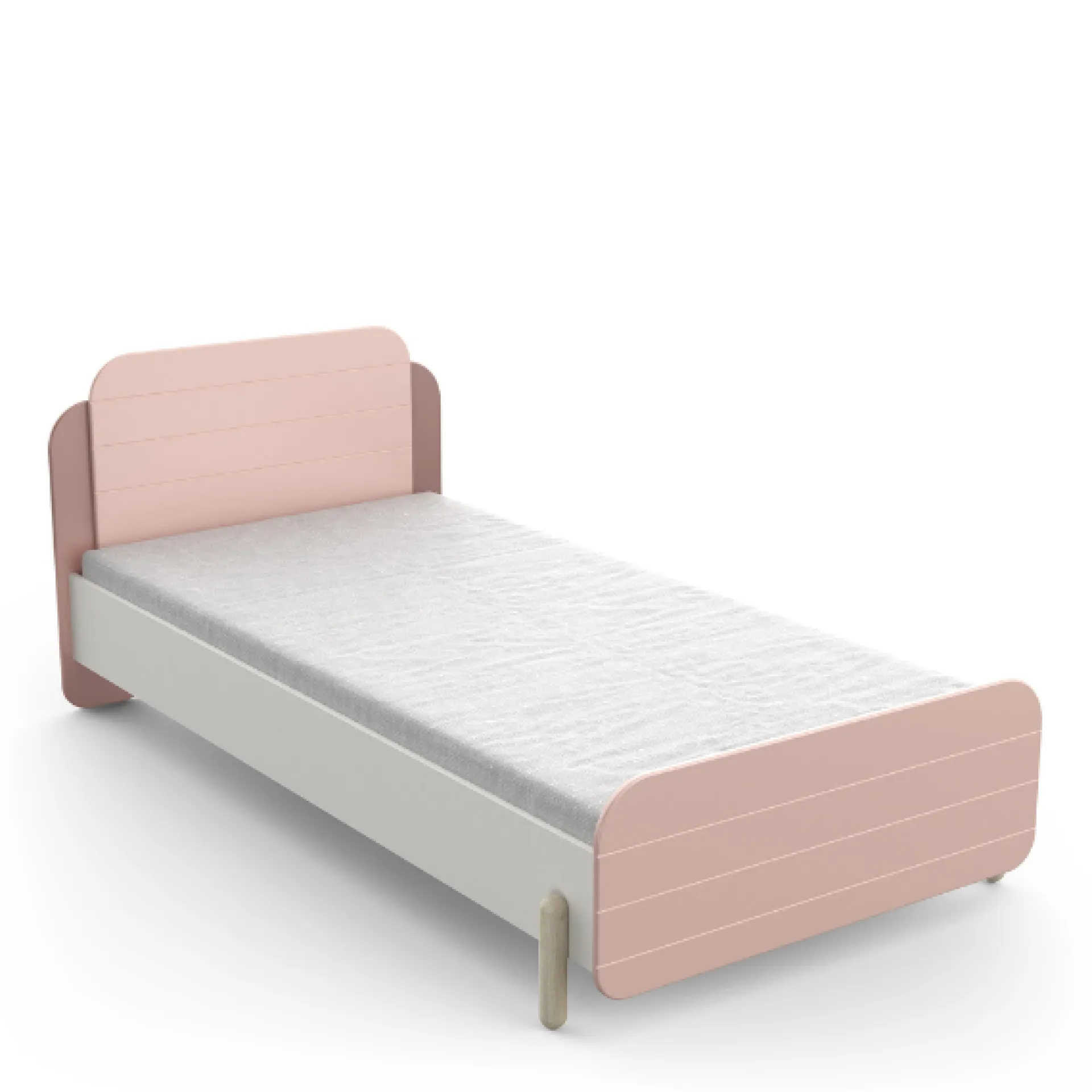 Kinder CBA Kinderzimmer Janne: Bett 90x200cm, Nachttisch, Kommode, Kleiderschrank, Schreibtisch - /weiß