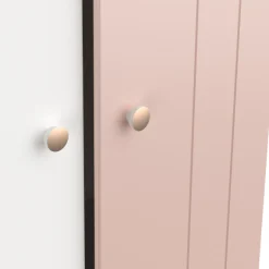 Kinder CBA Kinderzimmer Janne: Bett 90x200cm, Nachttisch, Kommode, Kleiderschrank - /weiß