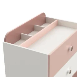 Kinder CBA Kinderzimmer Janne: Bett 90x200cm, Nachttisch, Kommode, Kleiderschrank - /weiß