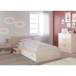 Kinder Parisot Kinderzimmerkombination Charly 90x200cm | Kinderbett, Nachttisch, Kommode