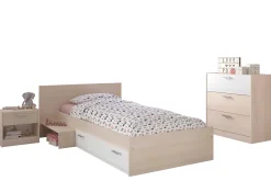 Kinder Parisot Kinderzimmerkombination Charly 90x200cm | Kinderbett, Nachttisch, Kommode