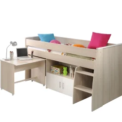 Kinder Parisot Kinderzimmerkombination Charly 90x200 | Halbhohes Bett und Kleiderschrank